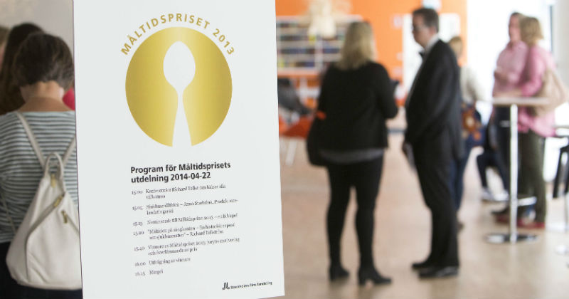 Programmet för prisutdelningen. Foto: Olof Holdar